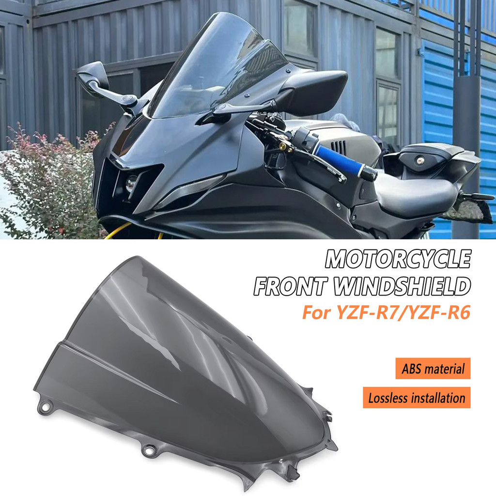 For Yamaha YZF R6 R7 YZF-R6 YZF-R7 2017-2024 YZF R7 Motorcycle screen Double Bubble Windshield Defle