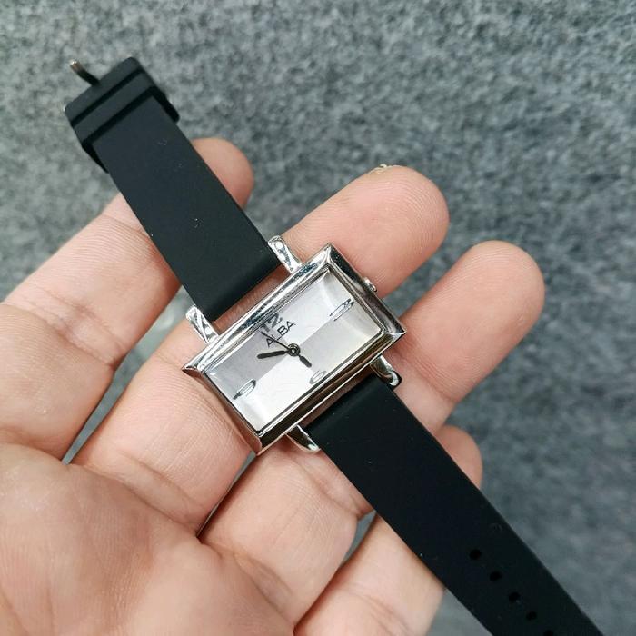 Jam Tangan Wanita Alba AC3S51X1 Rubber Edition  Alba AC3S51  Rubber Edition - Silver Black Rubber Or