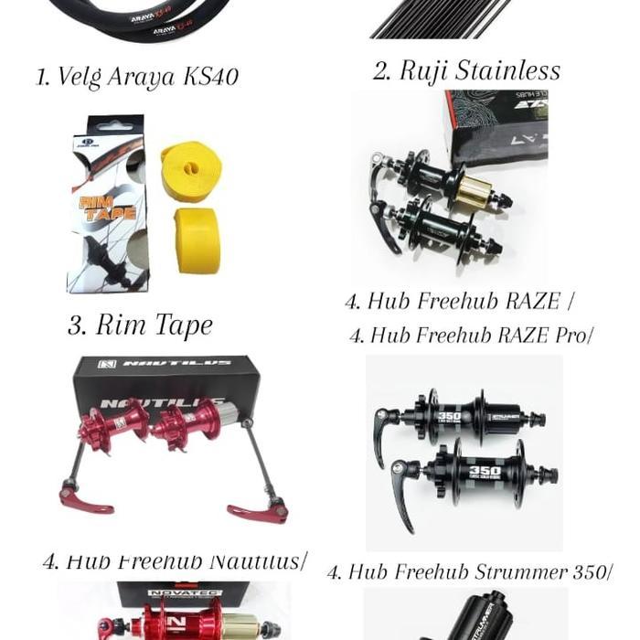 WHEELSET SEPEDA LIPAT ARAYA KS40 SELI 22 / 20 PLUS - Raze, 28 Hole