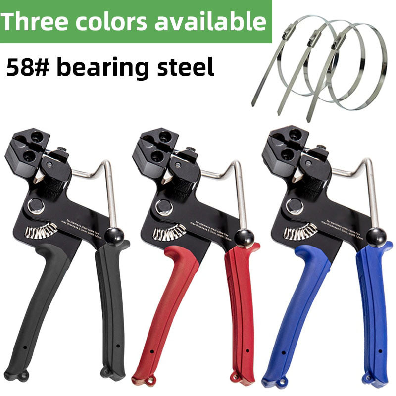 Metal Zip Ties Cutter Cable Ties Plier Stainless Steel Metal Tie Hand Wrap Tension Cutting Tools Sel