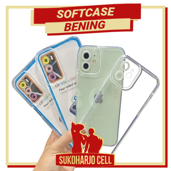 Case IPHONE 7+ / 7 + / 7 Plus Softcase Airbag Warna Bening Transparan Soft Full Clear Polos Casing K