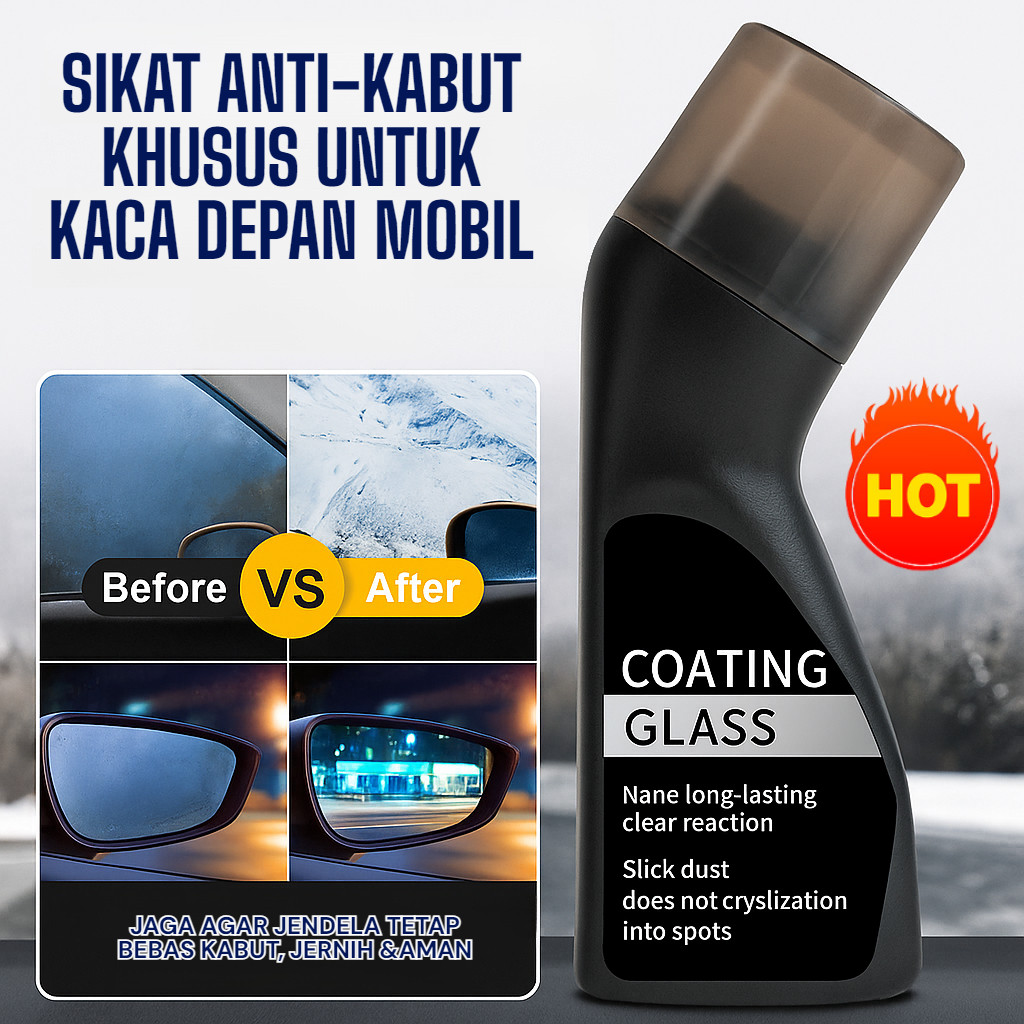[Asli Beli 1 Gratis 2]Agen Pelapis Anti-kabut Kaca Otomotif/Cairan Anti-kabut Untuk Kaca Mobil/ Cair