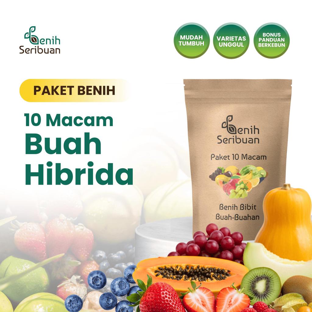 Benih Seribu Store - Paket 10 Benih Buah-Buahan