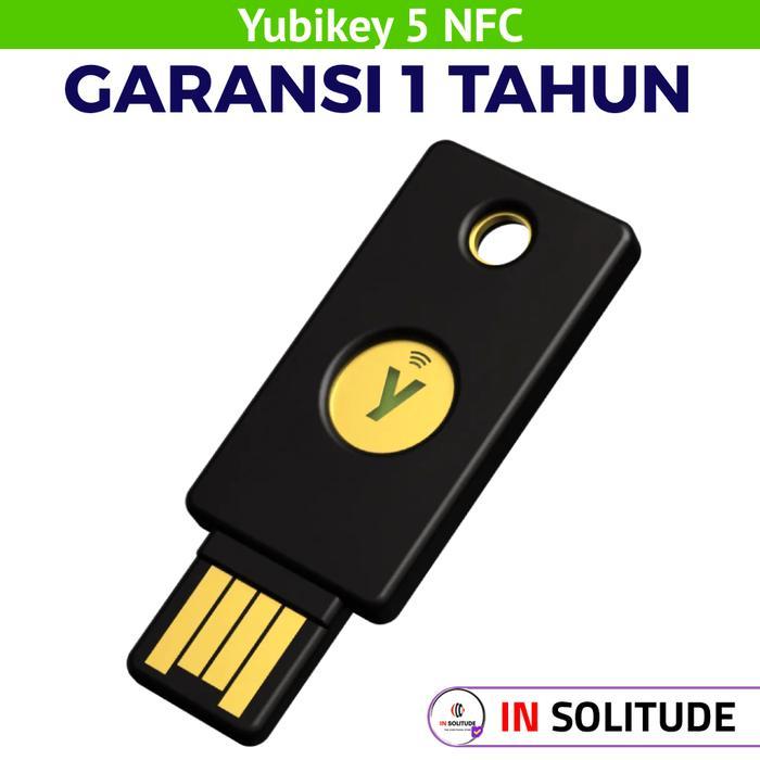 Tasty Trails Yubikey 5 NFC Security Key USB & Two Factor Authentication READY STOK