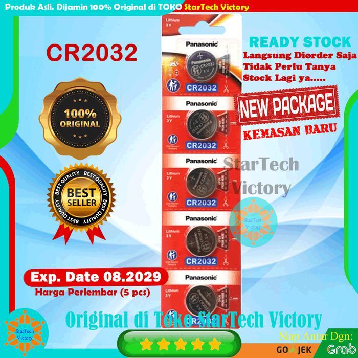 PANASONIC CR2032 CR 2032 CR-2032 Baterai Kancing 3V