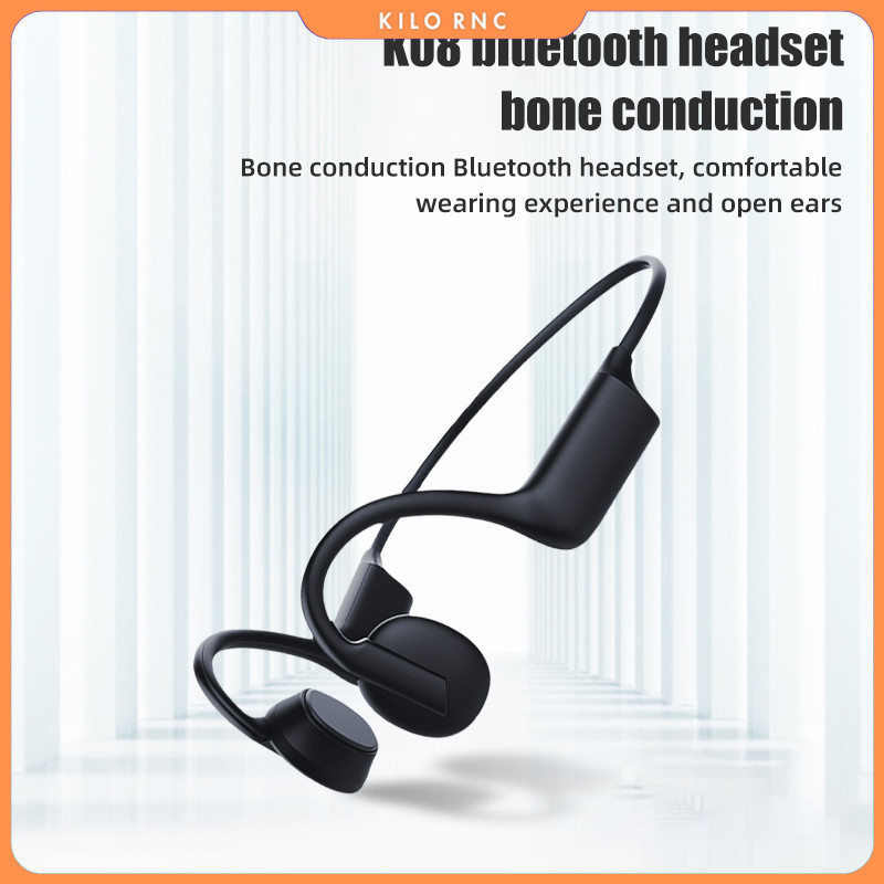 ADZUKI BEAN Earphone Bone Conduction Open Ear Wireless Bluetooth IPX5 - K08