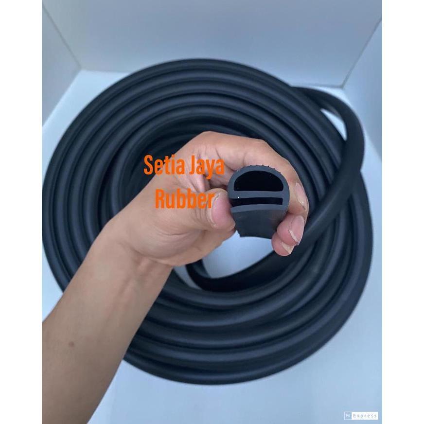 Karet list E pintu pendingin / cold storage / kulkas Hitam Besar