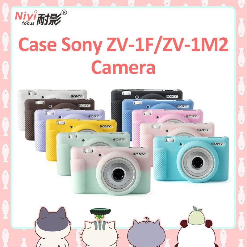 Casing Kamera Karet Silikon Lembut Pelindung Kulit Tas DSLR Untuk Sony ZV-1F ZV1F ZV-1 II ZV-1 Mark 