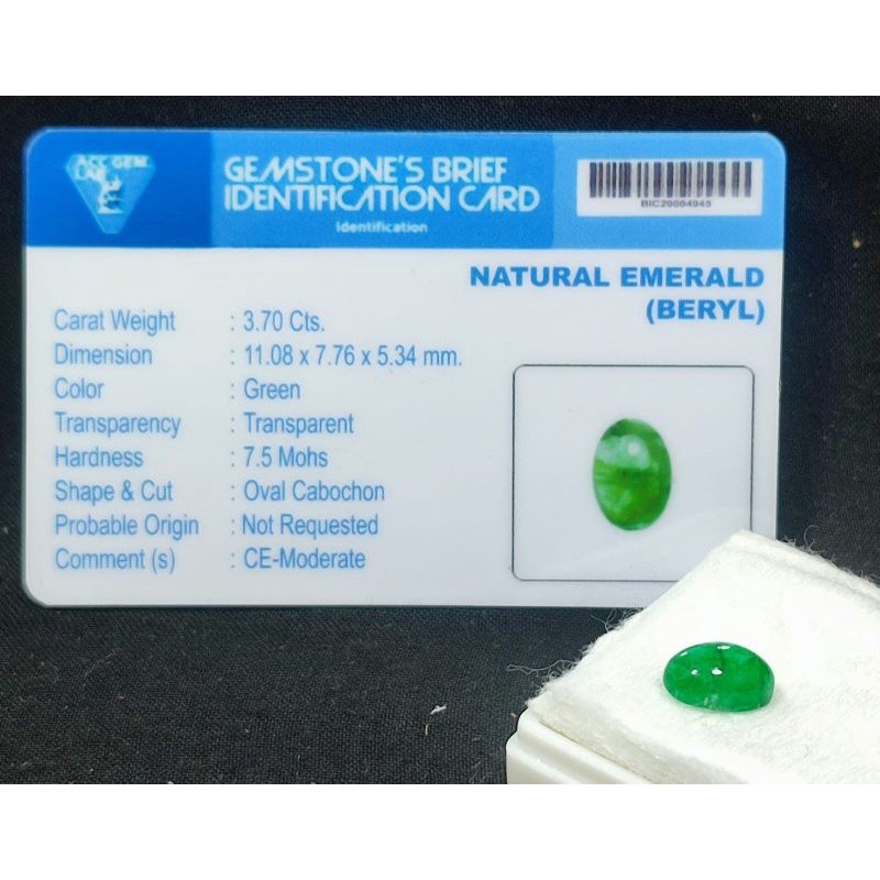 BATU ZAMRUD COLOMBIA/EMERALD BERYL ASLI NATURAL BERSERTIFIKAT TOP QUALITY