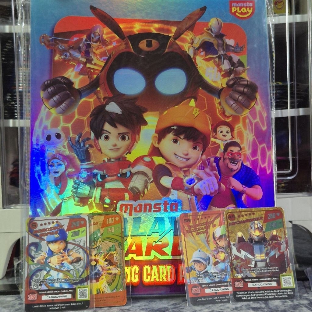 Album original monsta galaxy & bonus kartu boboiboy original Ar dan Sr choki choki