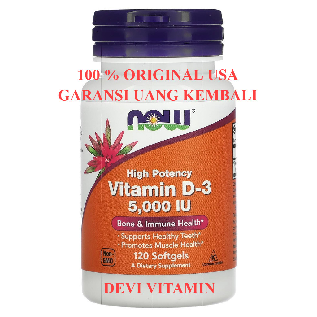 NOW VITAMIN D3 K2 5000 10000 2000 1000 IU ISI 120 180 240 360 SOFTGELS | DEVI VITAMIN