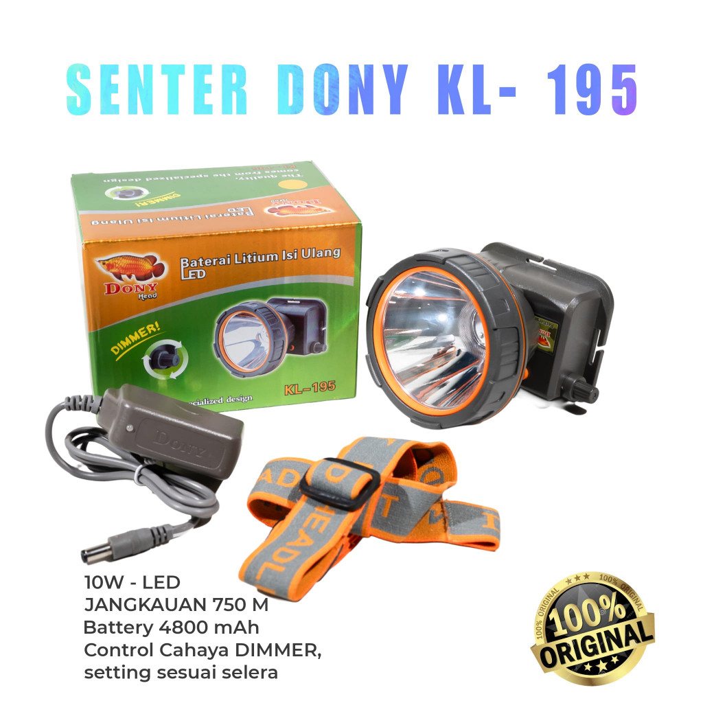 SENTER KEPALA DONY KL-195 10 Watt TERBARU