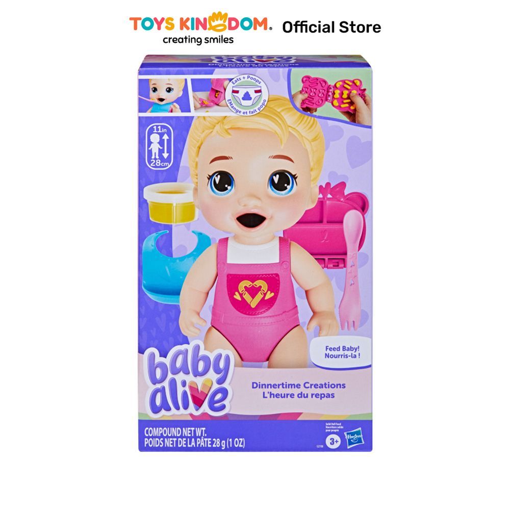 Toys Kingdom Baby Alive Boneka Bayi Dinnertime Creations Blonde Hair - Mix Kids Toys Boneka Karakter