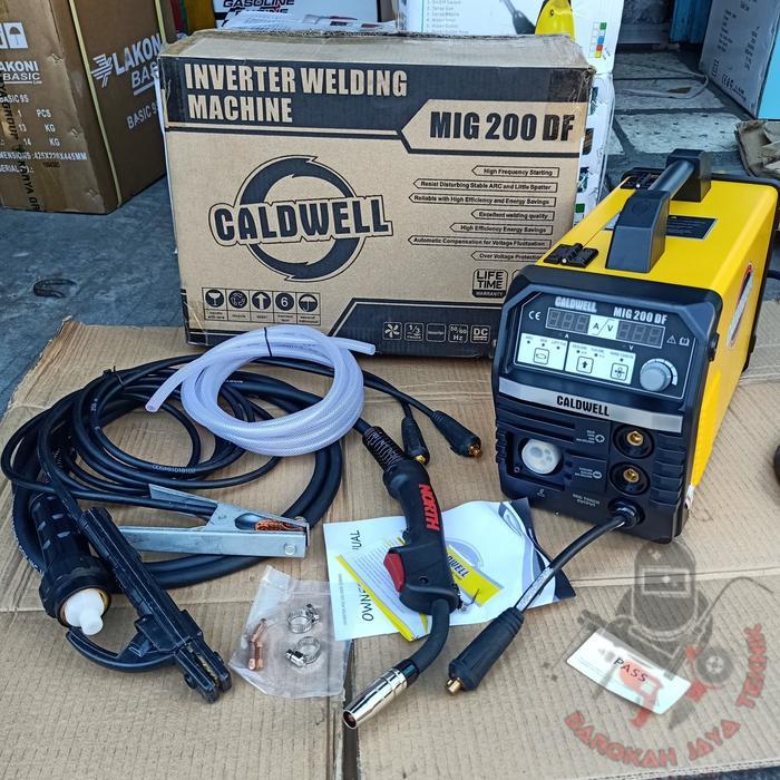 Mesin Las Mig mag (3in1) Gasless / tanpa gas CO Caldwell MIG 200 DF
