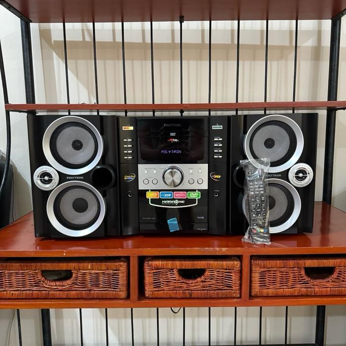 POLYTRON MINI HI-FI XL2900 COMPO TAPE PLAYER KASET CD DVD USB RADIO KARAOKE BLUETOOTH