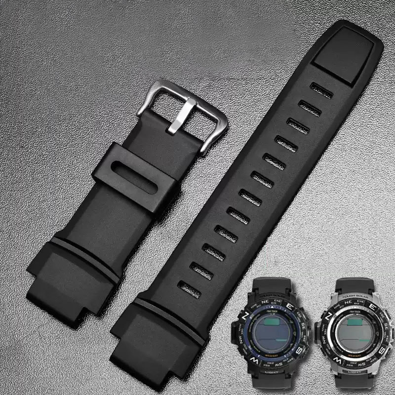 Silicone Wat Strap 18mm for Casio G-shock Watband Protrek PRG-500 510 550 280 250 PRG-260 270 500 PR