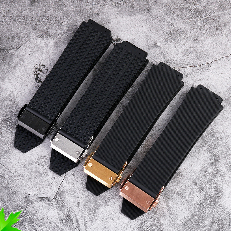 25*19mm Watband for HUBLOT BIG BANG Silicone Waterproof Men's Wat Strap ain Wat Accessories Rubber B