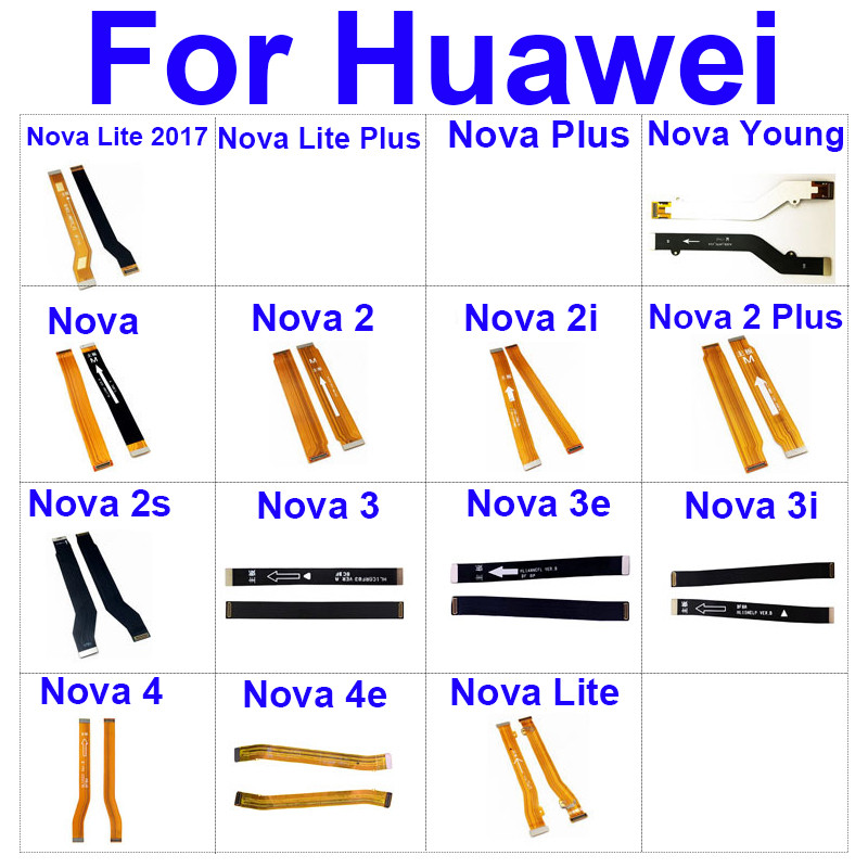 Kabel Fleksibel Mainboard Untuk Huawei Nova 2 3 4 2i 2S 2plus 3E 3i 4E Nova Young Lite Plus 2017 Kon