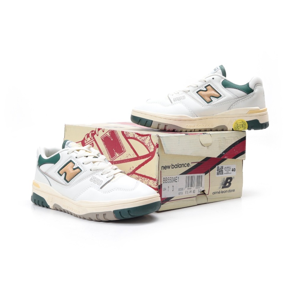Sepatu  New Balance BB550A2 Aime Leon Dore Natural Green - 550