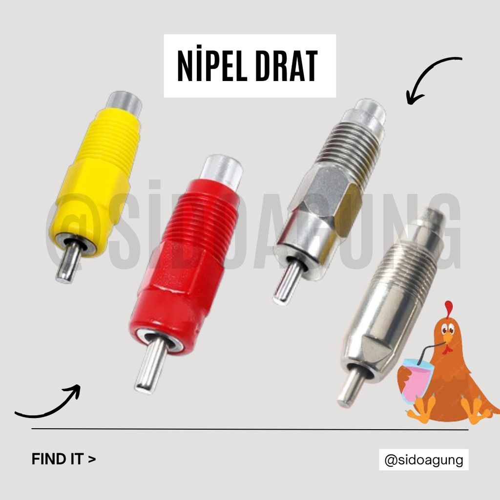 Nipel Drat kapsul nipel kotak nipel ayam kuning nipel ayam merah alat minum ayam