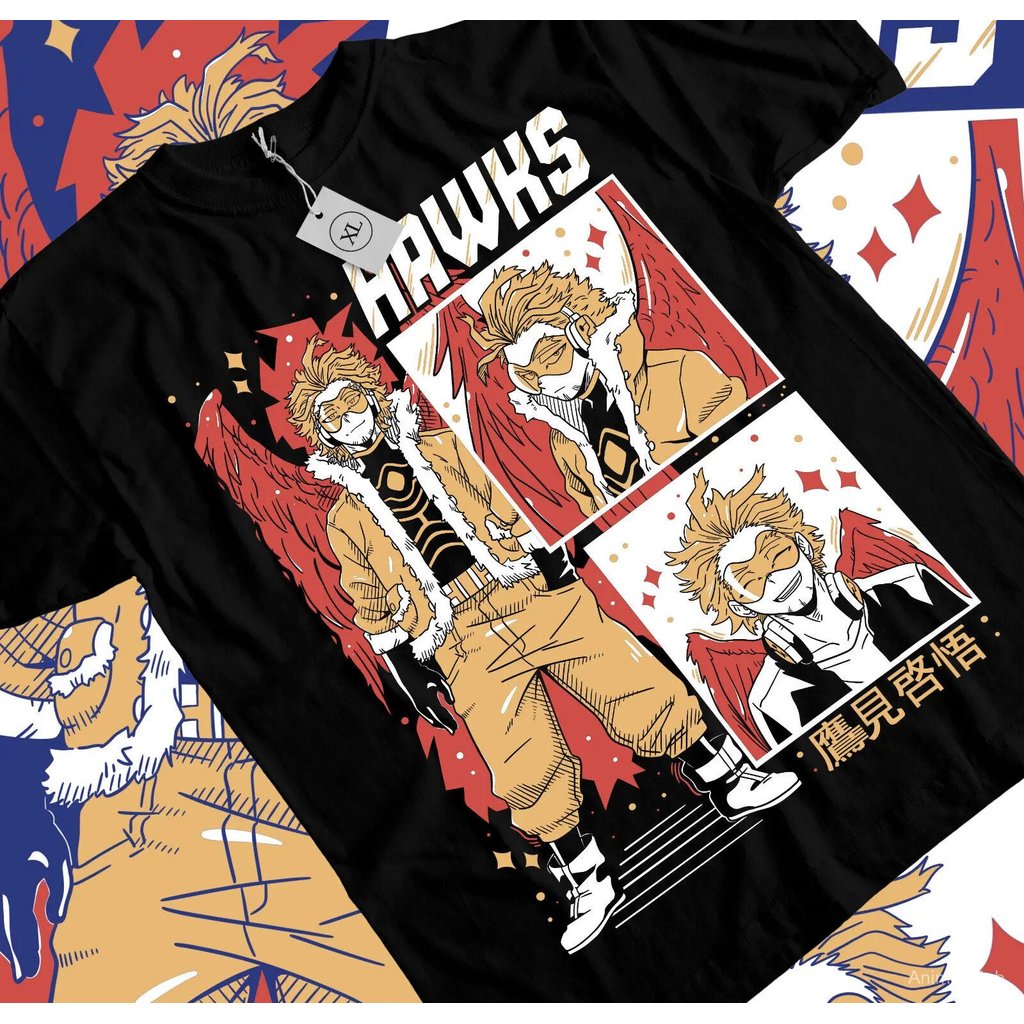 Kaos Anime My Hero Academia Wing Hero Hawks Keigo Takami Manga Semua Ukuran