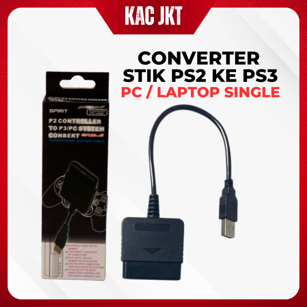 Convertor Converter Stik Stick PS2 Ke PS3 PC LAPTOP Converter Convertor Stick Stik PS2 Single