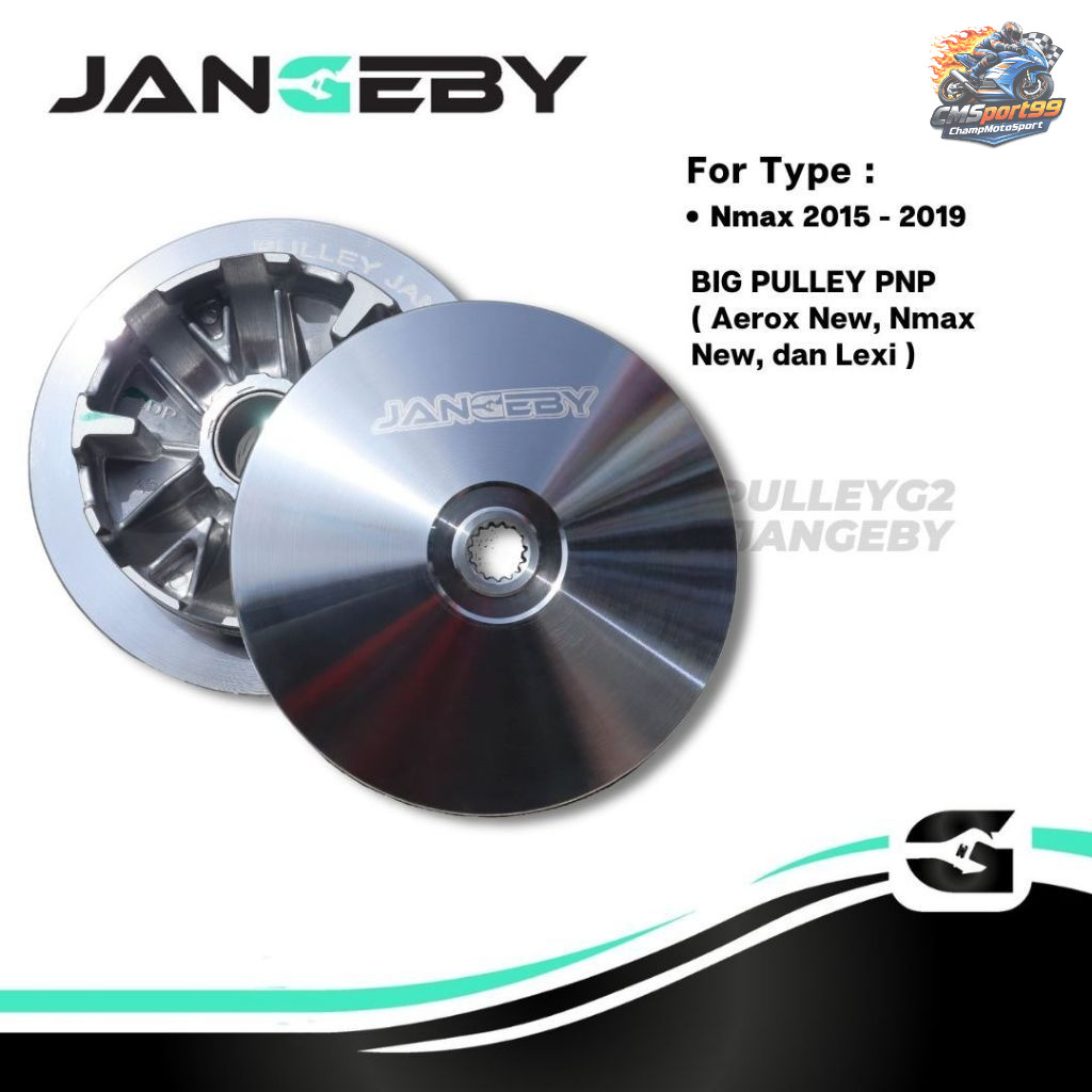 Pulley Custom Jangeby G2 Nmax 2DP Aerox BIG PULLEY Lexi All New Nmax