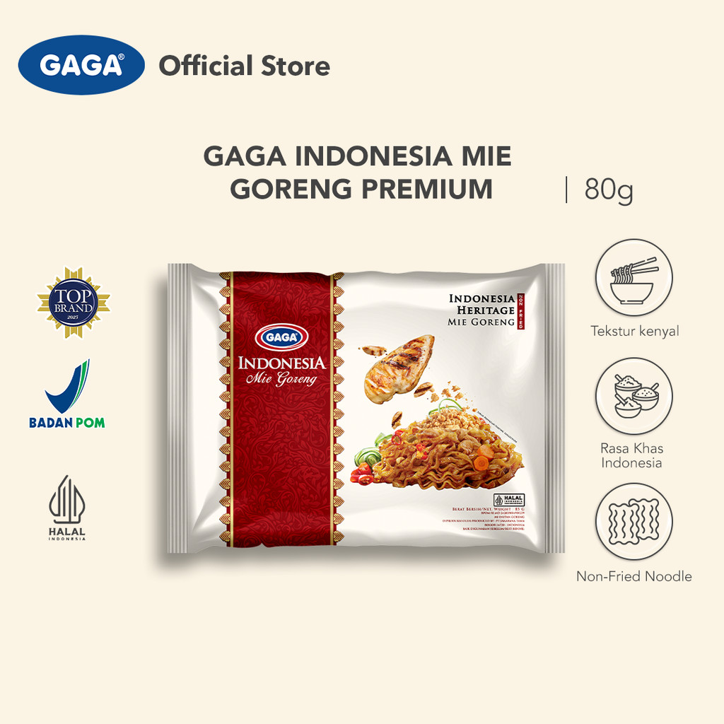 GAGA Indonesia Mie Goreng Premium Instant Noodles Food