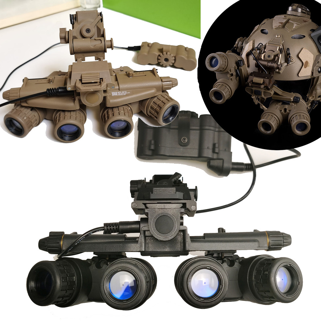 Óculos de visão noturna tático airsoft manequim gpnvg18 com montagem de plástico l4g24 cosplay sem f
