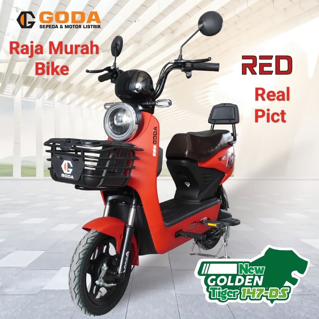 Sepeda Listrik Goda Golden Tiger 48Volt 12 AH Sepeda Listrik Bergaransi Sepeda Listrik Goda 147 Seli