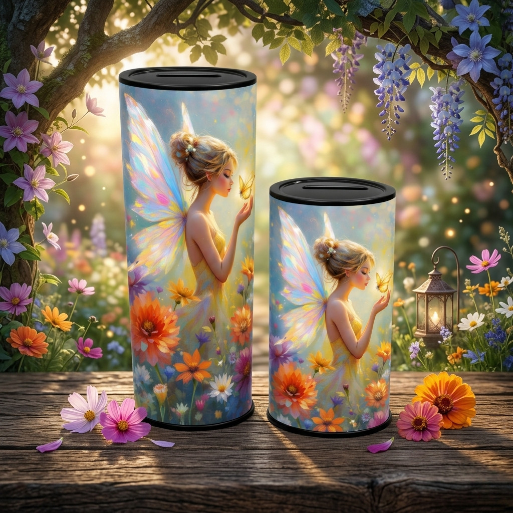 Celengan Butterfly Karakter Fairy Motif Kupu Kupu Lucu Estetik Gemas Celengan Bulat Buka Tutup Besar