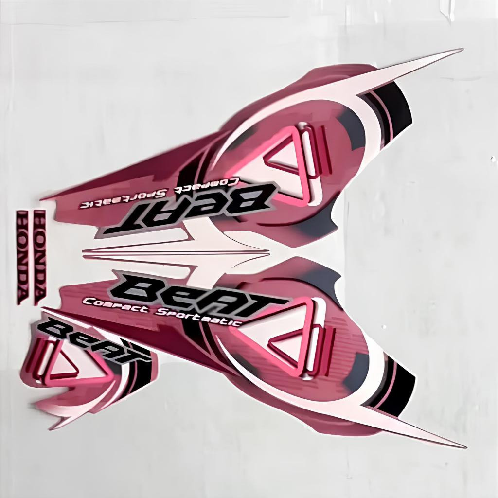 stiker striping honda beat karbu 2009 2010 pink lis body standar berkualitas original