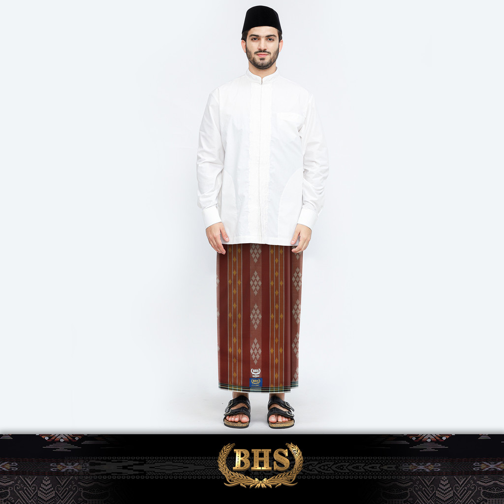 Sarung BHS Classic Gold Motif C44 DKA SJ Coklat