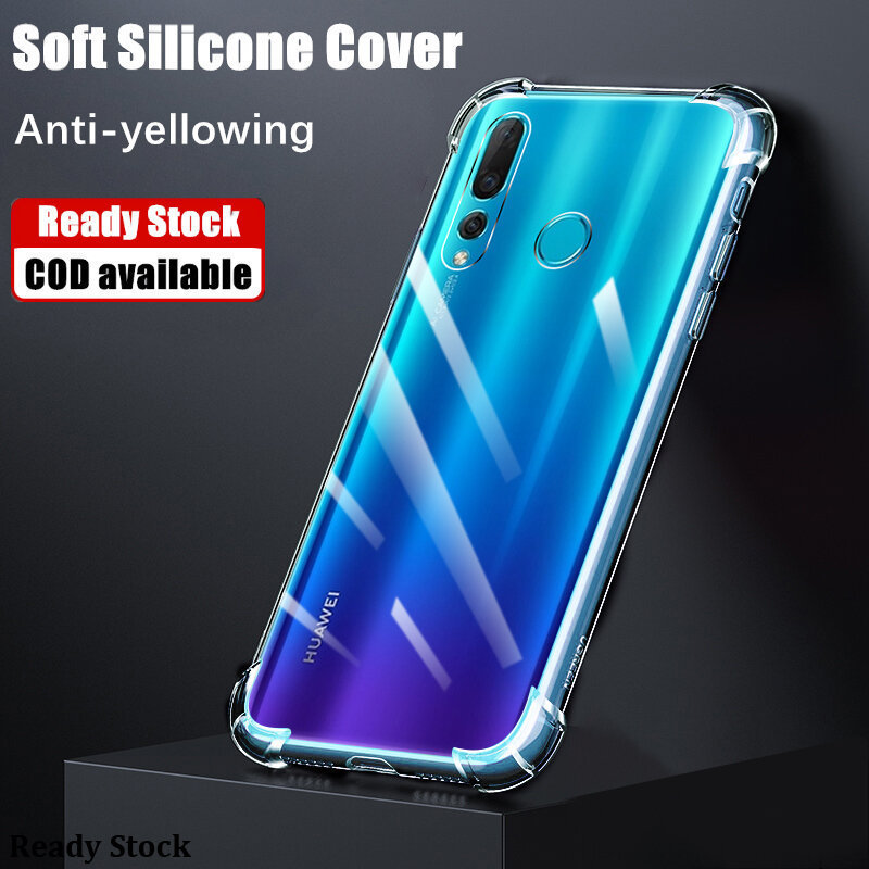 Casing HP Huawei Y9 Prime 2019 Ponsel Pelindung Getaran Ultra Jernih Berbahan Jelly Lembut dengan Pe
