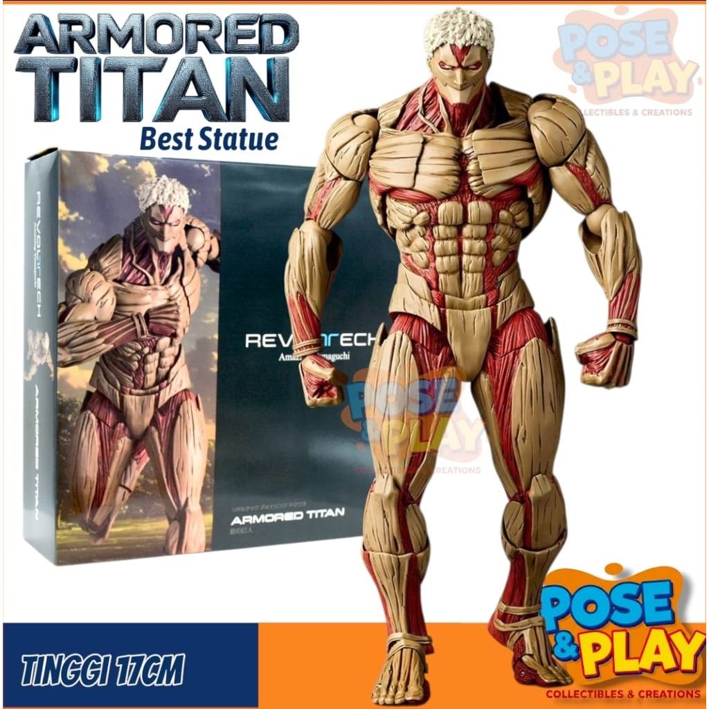 READY Revoltech Attack On Titan Armored Titan Action Figure