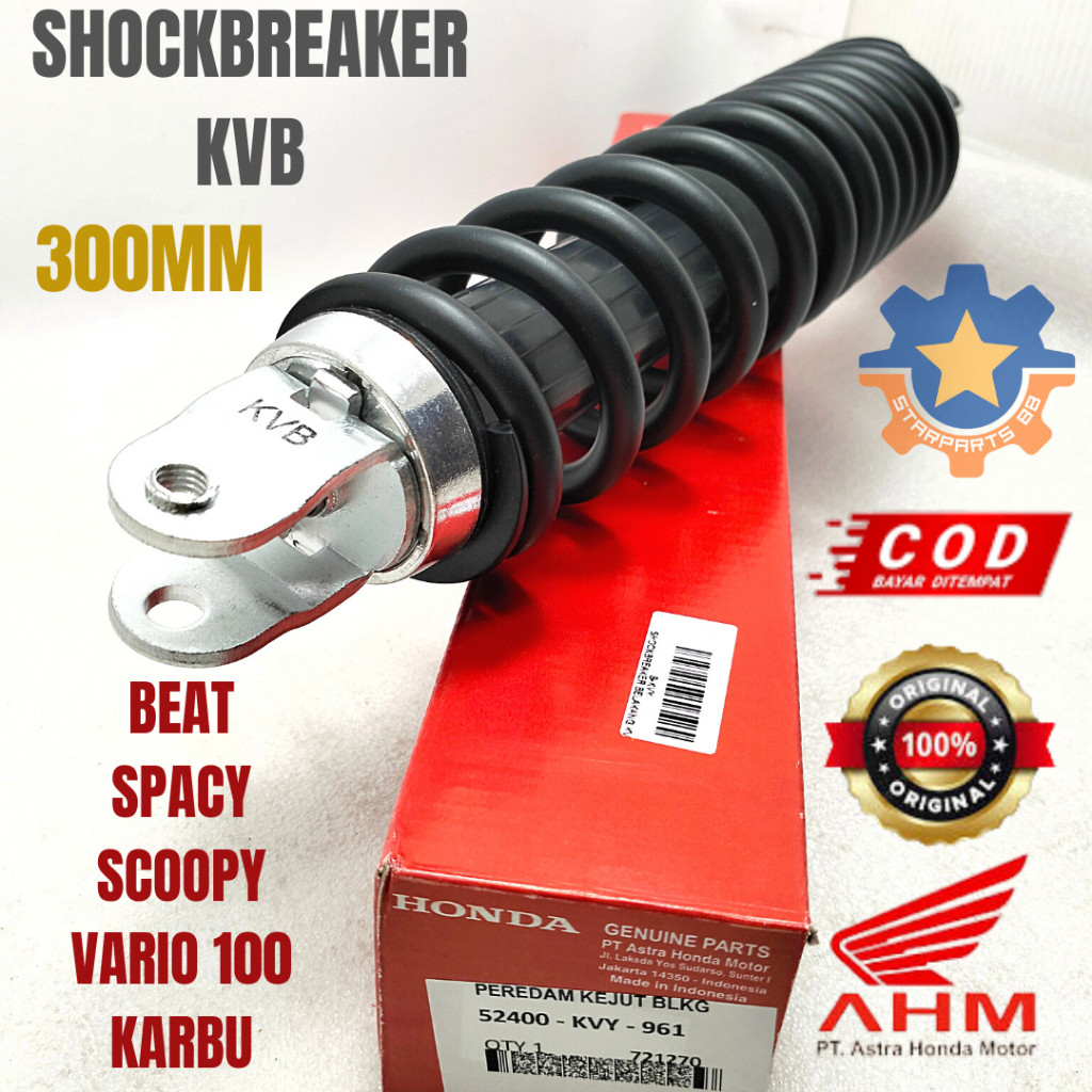 (wow05) SHOCKBREAKER KVB MOTOR HONDA BEAT SCOOPY VARIO KARBU ORISINIL ASLI AHM SHOK BELAKANG SOK BEK