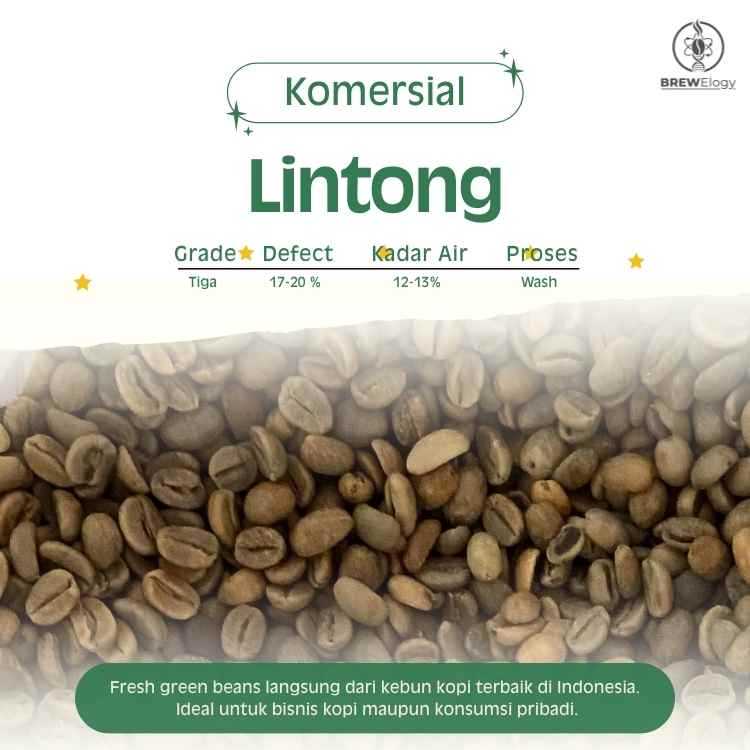 green Bean  biji kopi Arabika Lintong - Komersial