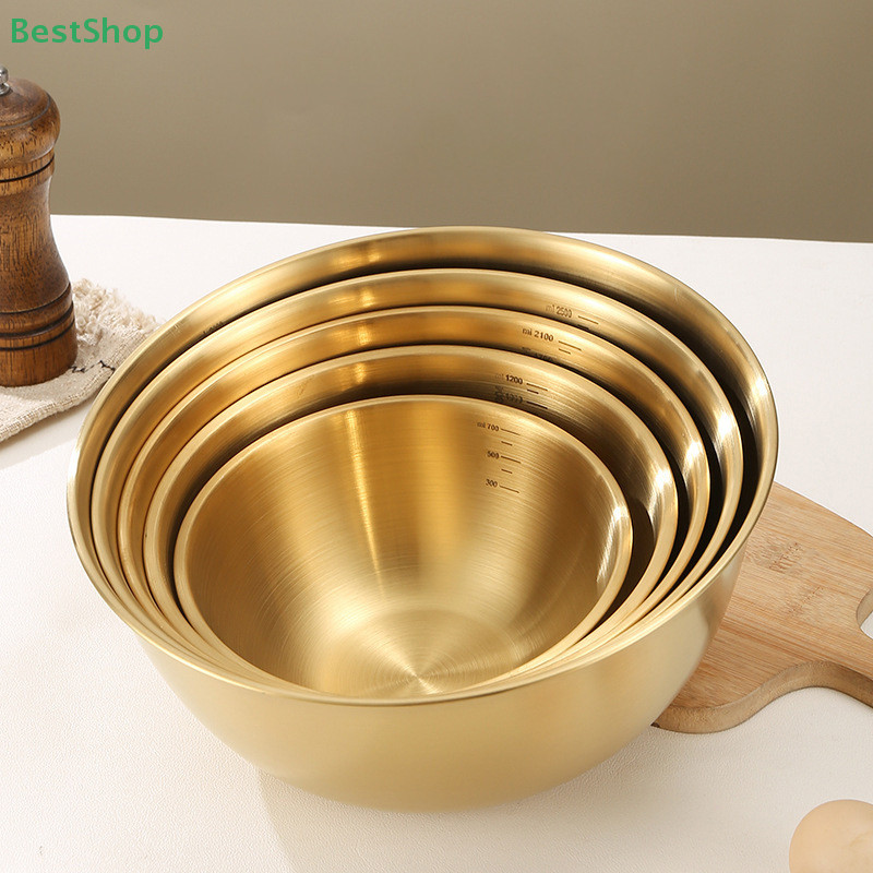 3Pcs/Set Korean Stainless Steel Salad Bowl Cold Noodle Bowl Multifunctional Cooking Basin Noodle Bow