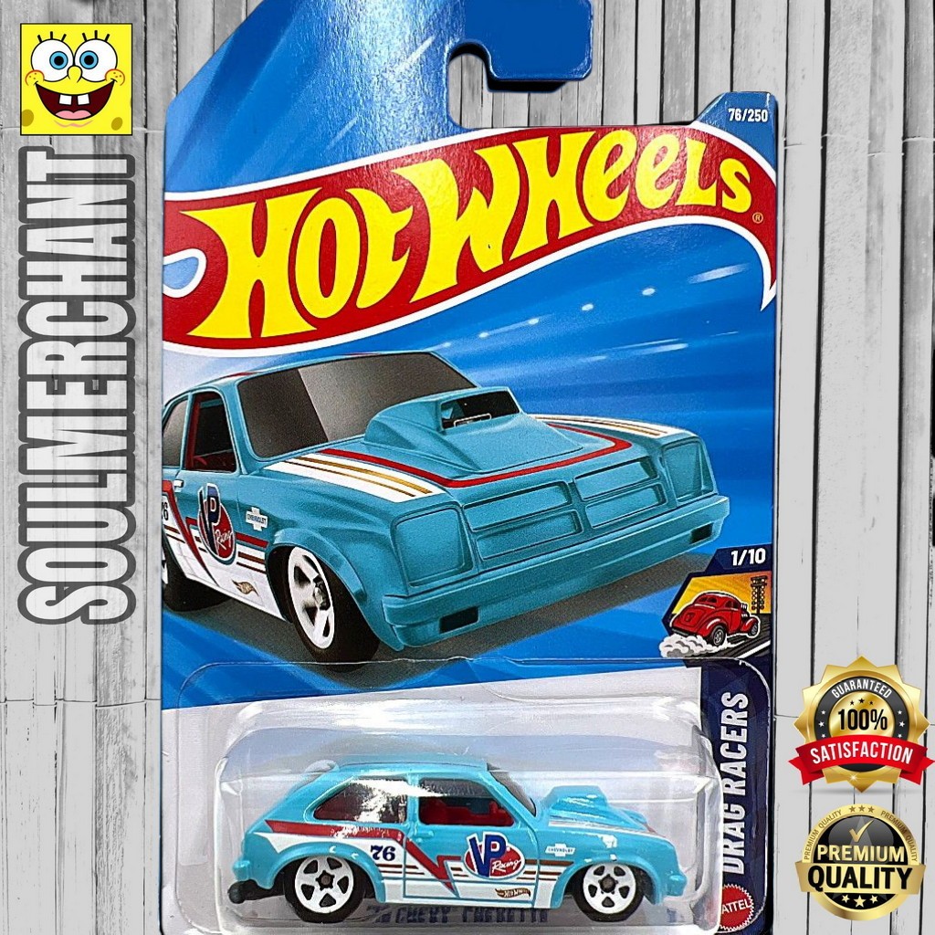 Hot Wheels 76 Chevy Chevette Biru Diecast Mobil Klasik
