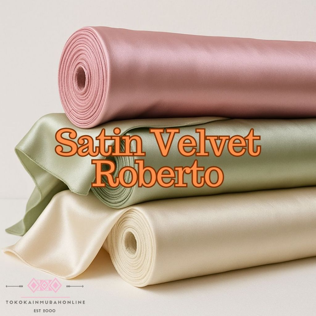 AST - Kain Satin Velvet Super Silk  (Untuk Bridesmaid/Kebaya/Furing/Dress)