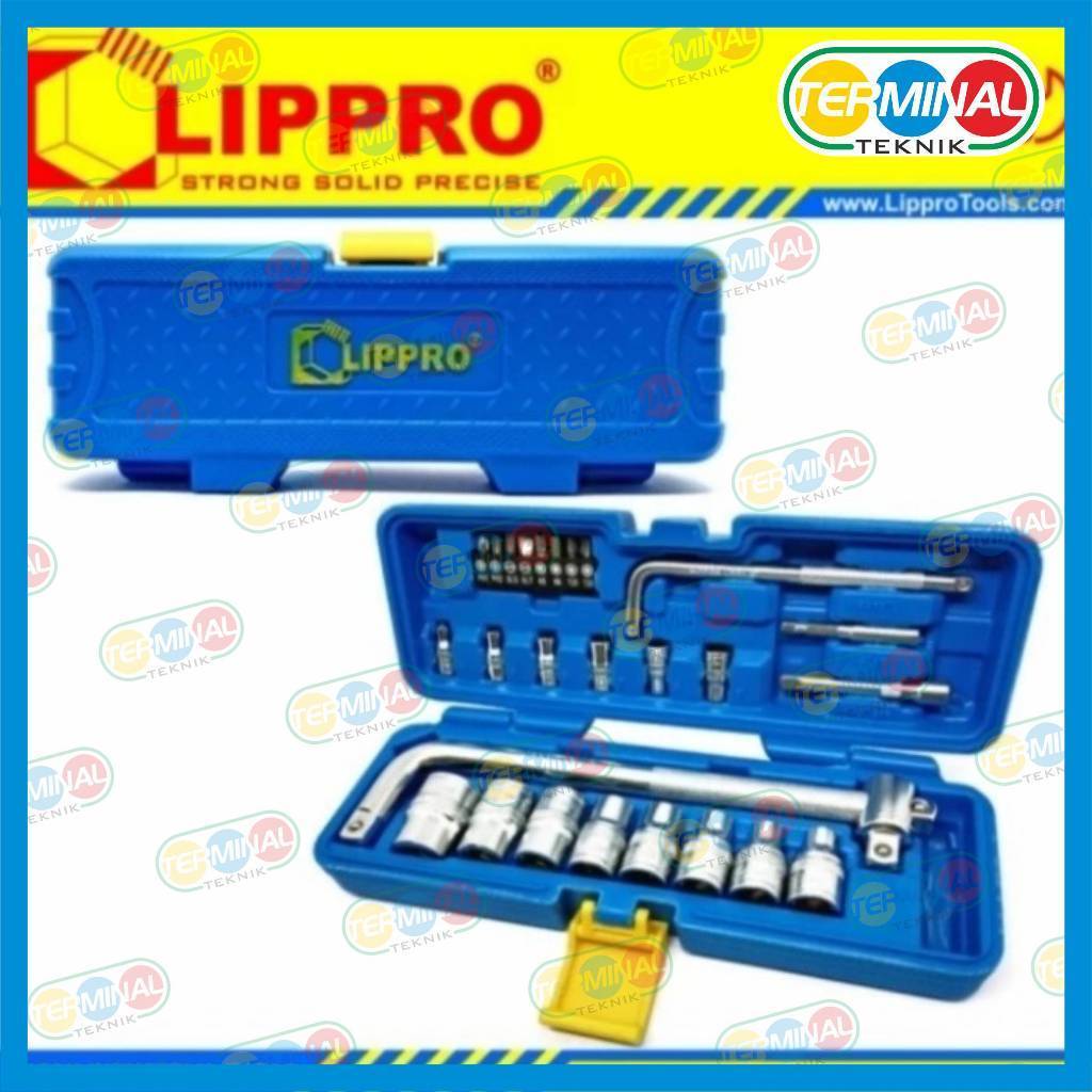 SMG Lippro kunci sok set Sock set 28 pcs 1/2” 6 PT / LIPPRO TOOLS