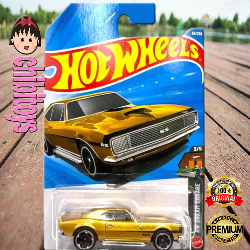 Hot Wheels 67 Camaro Emas Diecast Mobil Muscle Classic Amerika