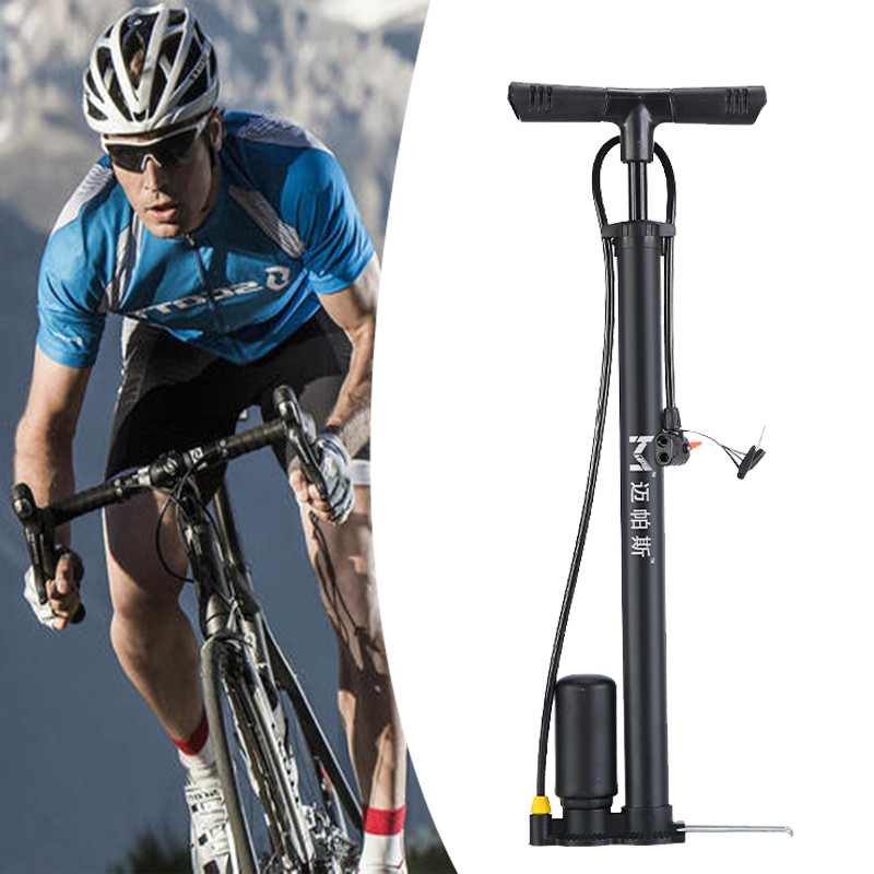 Pompa Kaki Portable 160PSI Pompa Ban dengan Meteran Tekanan