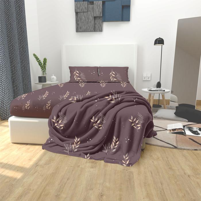 MIX SET - SELIMUT DAN SPREI SET VALENITA MOTIF T20 - VIOLET, 90X200X20