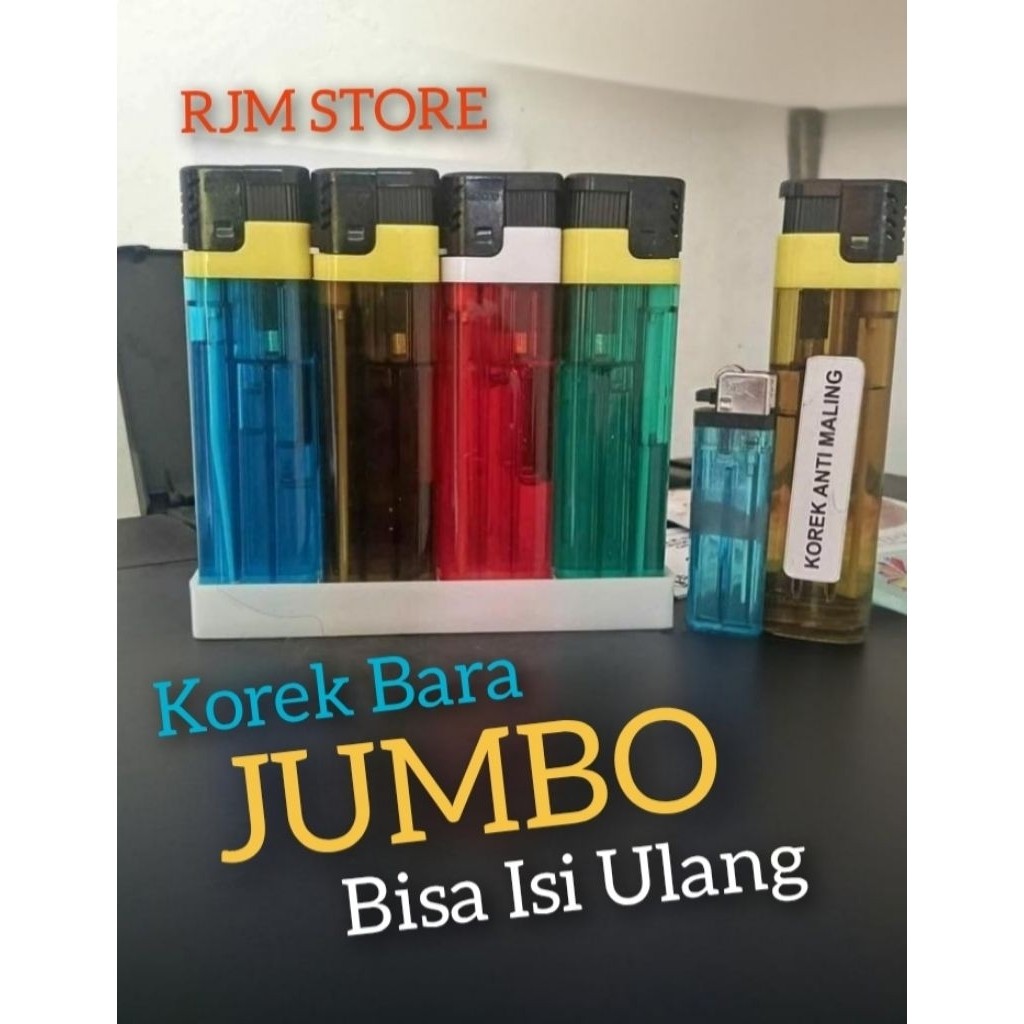 Korek Besar Jumbo Bara Bisa Di Isi Ulang
