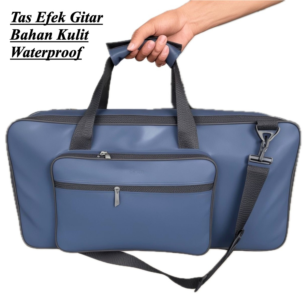 Tas Effect Gitar Korg AX3006 Elektrik Valeton GP200 Bahan Kulit Waterproof Ukuran 55cm x 26cm x 10cm