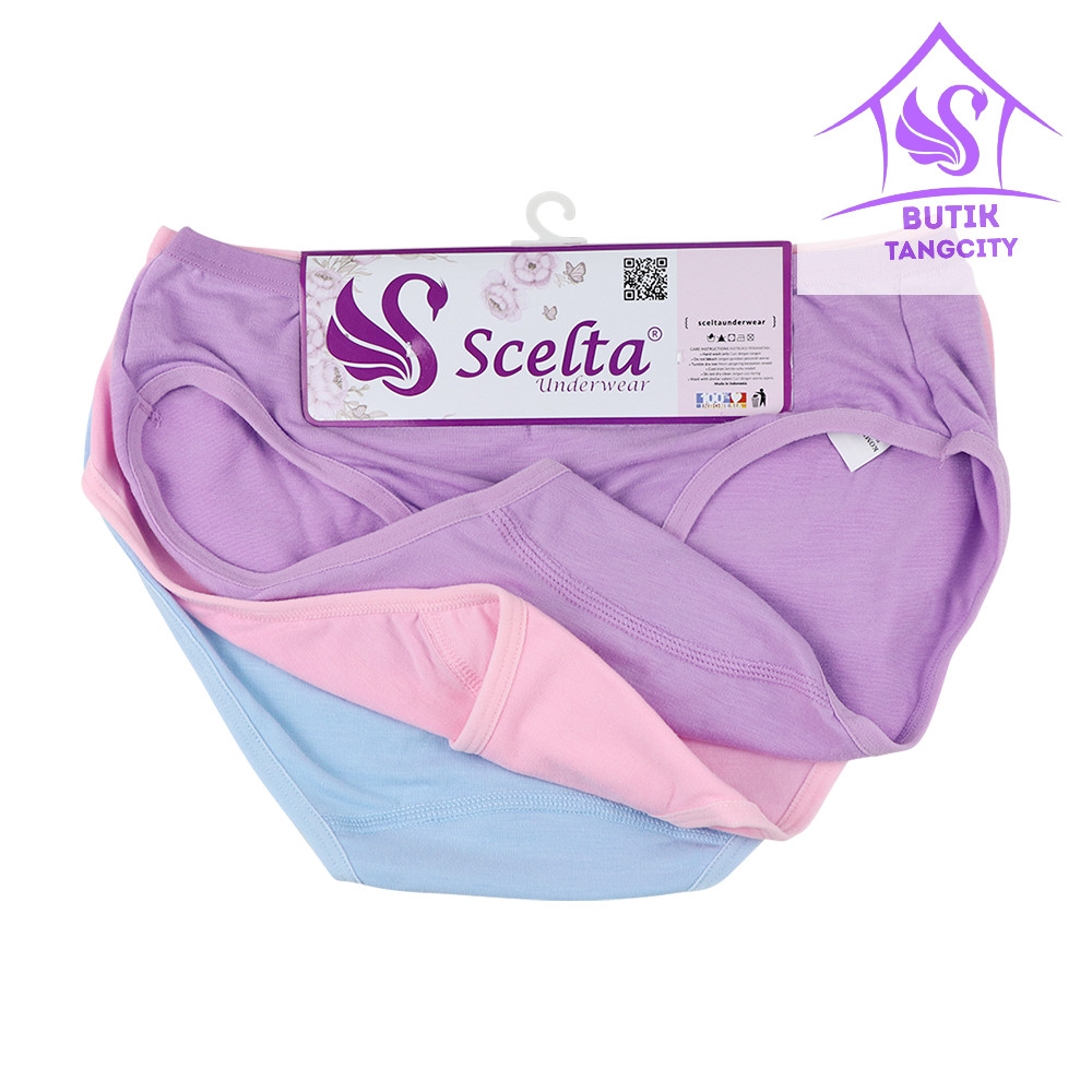 Scelta Tangcity 3Pcs Celana Dalam Scelta Wanita Basic Panty Nyaman Size M L XL XXL CD SC 421 MINI