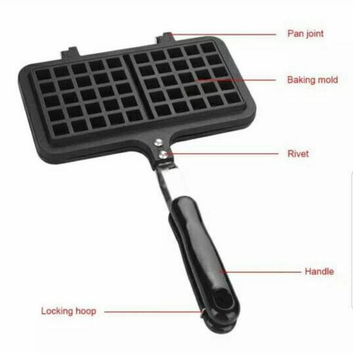 cetakan waffle waffel wafel maker mini elektrick cetakan kue waffle mini elektrick - waffle kompor
