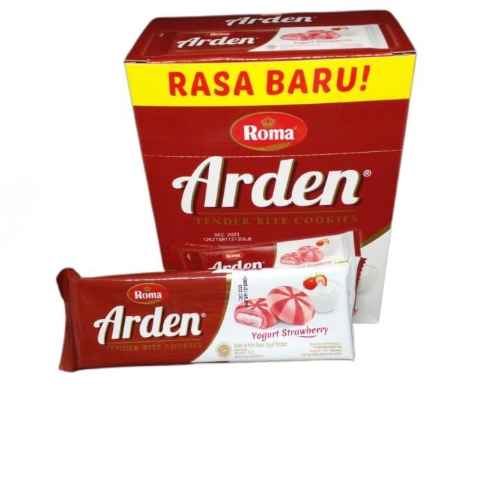 Cookies Roma Arden 30gr- Pak isi 10 Sachet - Yoghurt Strawberry