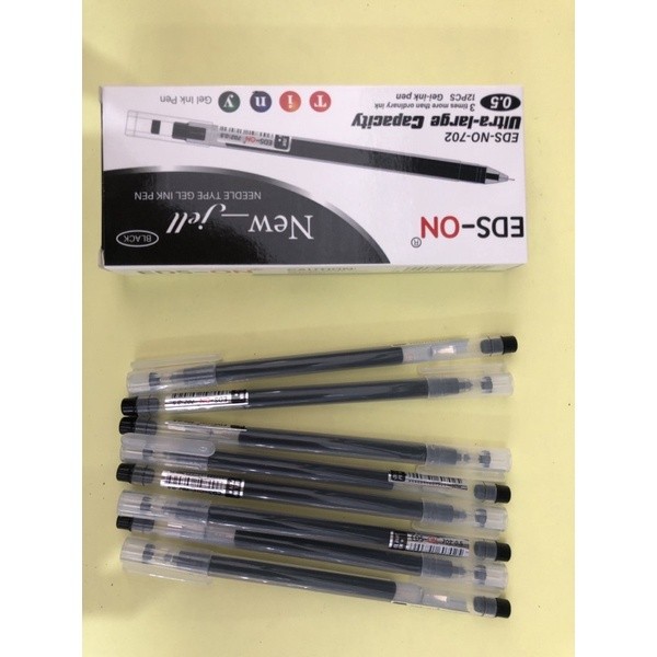 bolpen eds-on EDS-NO-702 hitam 0.5mm isi 12